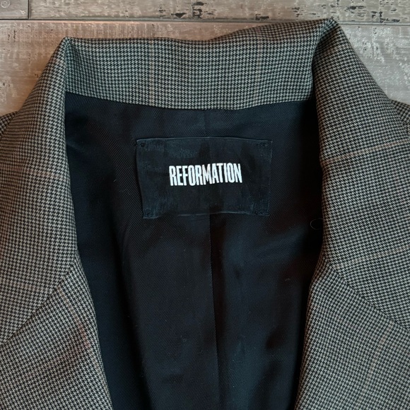 Reformation Jacket - Plaid Blazer - Picture 8 of 12